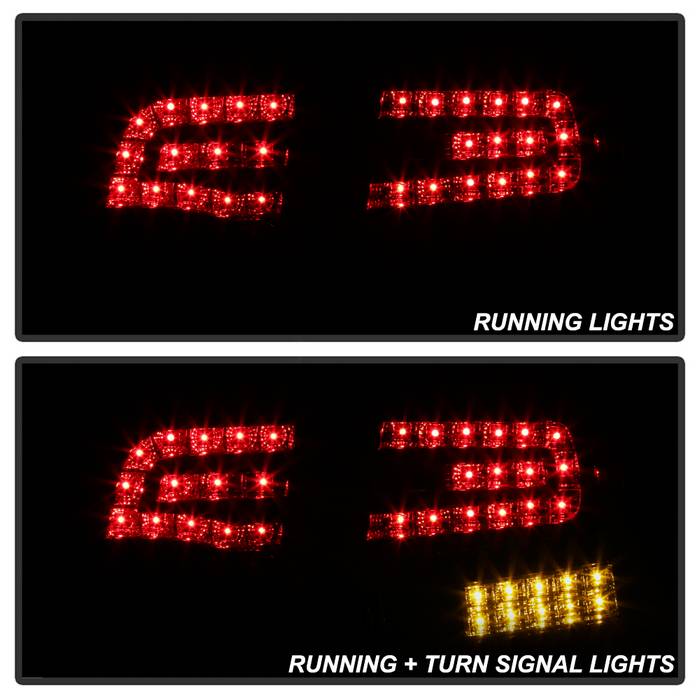Spyder Audi A4 4Dr 06-08 LED Tail Lights Black ALT-YD-AA406-G2-LED-BK 5029287