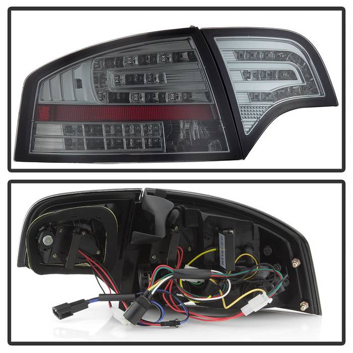 Spyder Audi A4 4Dr 06-08 LED Tail Lights Smoke ALT-YD-AA406-G2-LED-SM 5029317