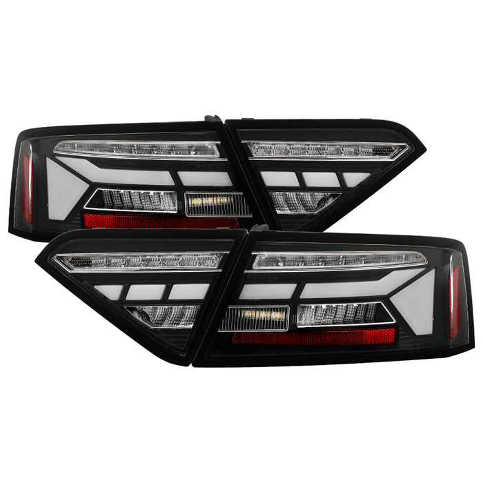 SPYDER Apex 13-17 Audo A5 / S5 / RS5 (Factory LED) LED Tail Lights - Blk (ALT-YD-AA513LED-SEQGR-BK) 5089045
