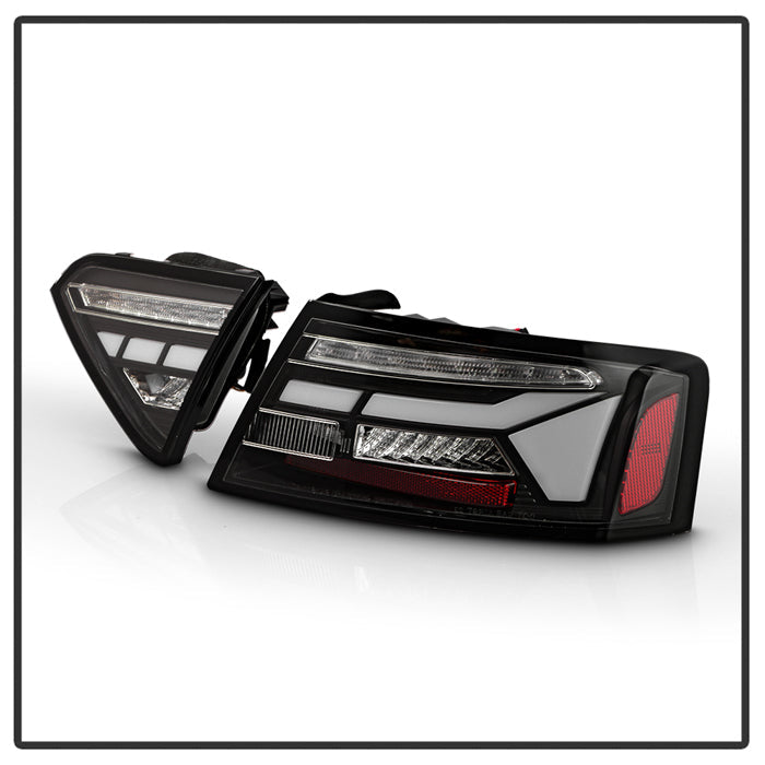 SPYDER Apex 13-17 Audo A5 / S5 / RS5 (Factory LED) LED Tail Lights - Blk (ALT-YD-AA513LED-SEQGR-BK) 5089045