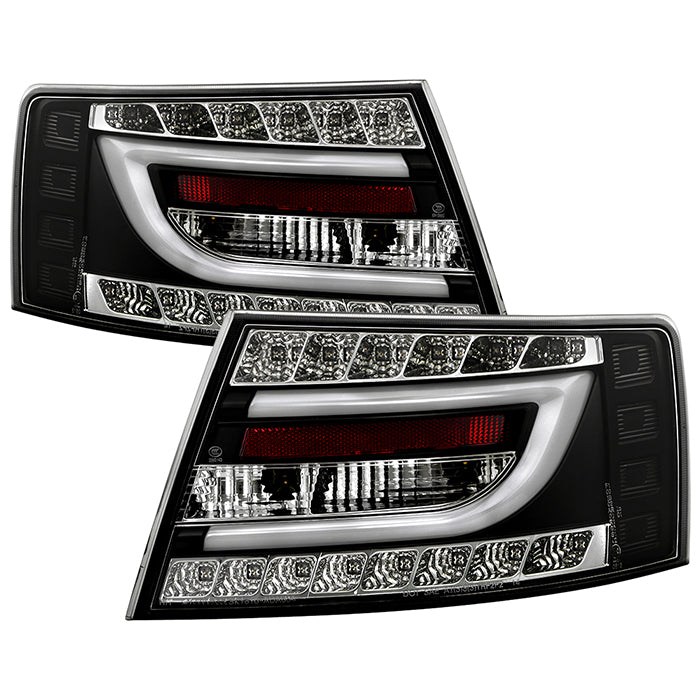 Spyder Audi A6 05-08 4Dr Sedan( not fit Quattro) Light Bar LED Tail Lights Blk ALT-YD-AA605-LBLED-BK 5079602