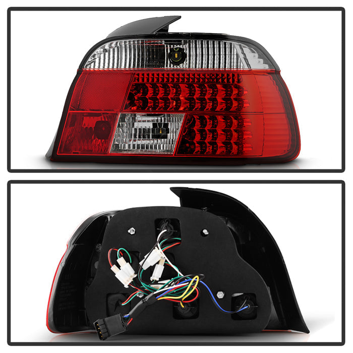 Spyder BMW E39 5-Series 97-00 LED Tail Lights Red Clear ALT-YD-BE3997-LED-RC 5000675
