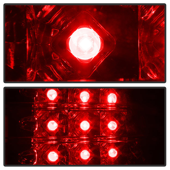 Spyder BMW E53 X5 00-06 4PCS LED Tail Lights Black ALT-YD-BE5300-LED-BK 5000781