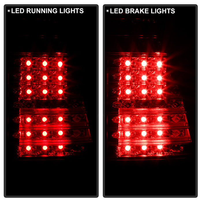 Spyder BMW E53 X5 00-06 4PCS LED Tail Lights Black ALT-YD-BE5300-LED-BK 5000781