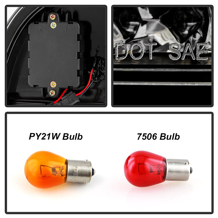 Spyder BMW E53 X5 00-06 4PCS LED Tail Lights Black ALT-YD-BE5300-LED-BK 5000781