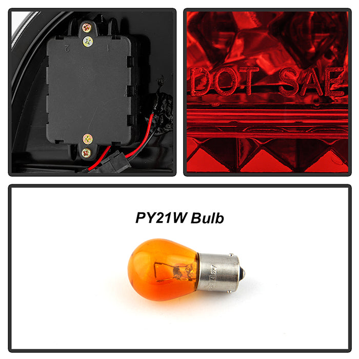 Spyder BMW E53 X5 00-06 4PCS LED Tail Lights Red Clear ALT-YD-BE5300-LED-RC 5000804
