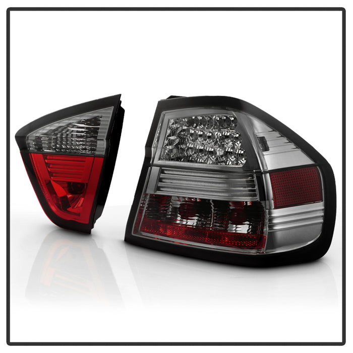 Spyder BMW E90 3-Series 06-08 4Dr LED Tail Lights Smoke ALT-YD-BE9006-LED-SM 5000927