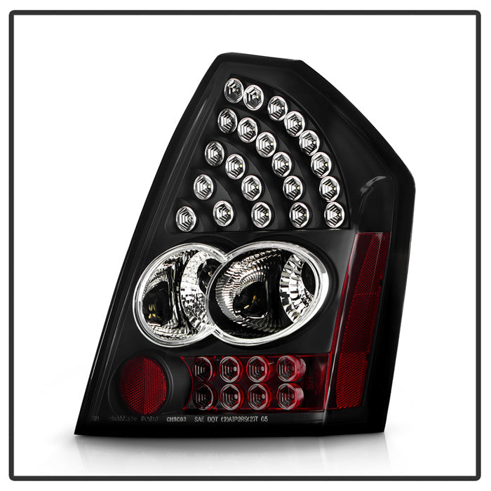 Spyder Chrysler 300C 05-07 LED Tail Lights Black ALT-YD-C305-LED-BK 5000934