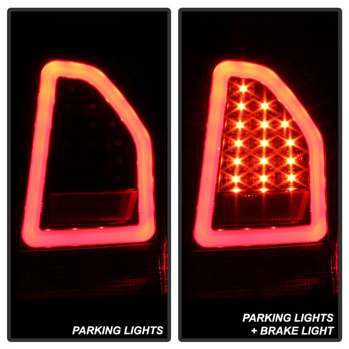 FR SPORT Spyder Chrysler 300C 05-07 V2 Light Bar LED Tail Lights - Black ALT-YD-C305V2-LED-BK...