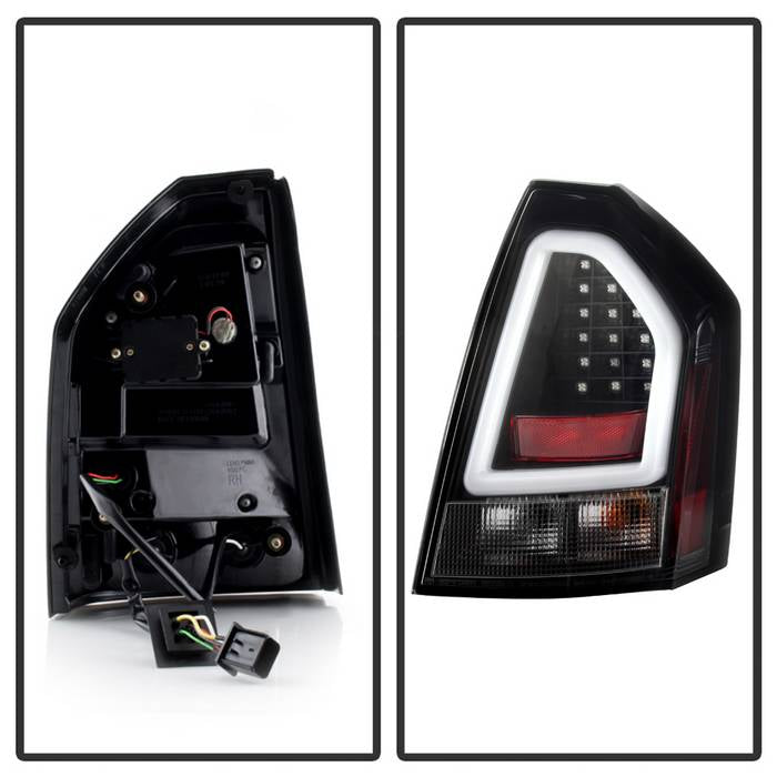 FR SPORT Spyder Chrysler 300C 05-07 V2 Light Bar LED Tail Lights - Black ALT-YD-C305V2-LED-BK...