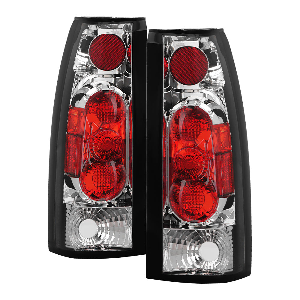 FR SPORT Spyder Chevy C/K Series 1500/2500 88-98/GMC Sierra 88-98 Euro Style Tail Lights Chrm...
