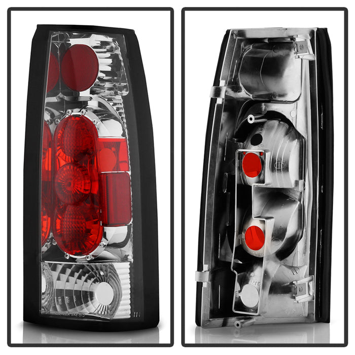 FR SPORT Spyder Chevy C/K Series 1500/2500 88-98/GMC Sierra 88-98 Euro Style Tail Lights Chrm...