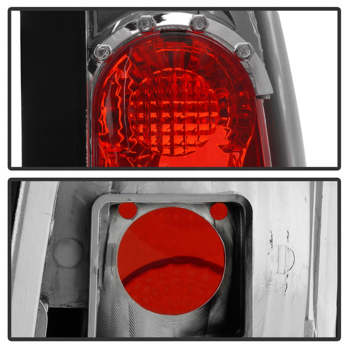 FR SPORT Spyder Chevy C/K Series 1500/2500 88-98/GMC Sierra 88-98 Euro Style Tail Lights Chrm...