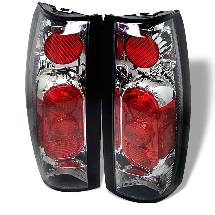 FR SPORT Spyder Chevy C/K Series 1500 88-98/GMC Sierra 88-98 G2 Euro Style Tail Lights Chrm...