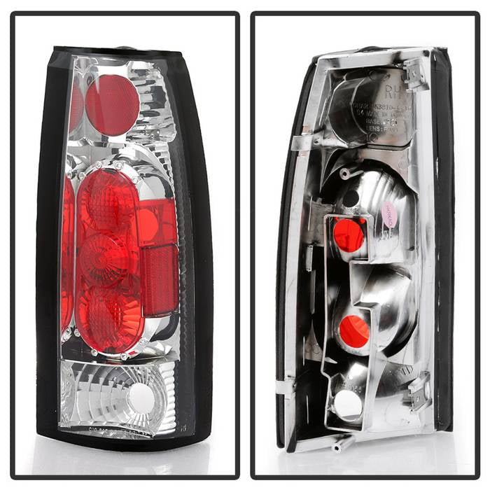 FR SPORT Spyder Chevy C/K Series 1500 88-98/GMC Sierra 88-98 G2 Euro Style Tail Lights Chrm...