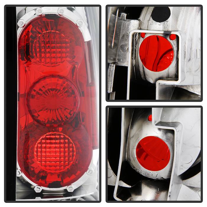 FR SPORT Spyder Chevy C/K Series 1500 88-98/GMC Sierra 88-98 G2 Euro Style Tail Lights Chrm...
