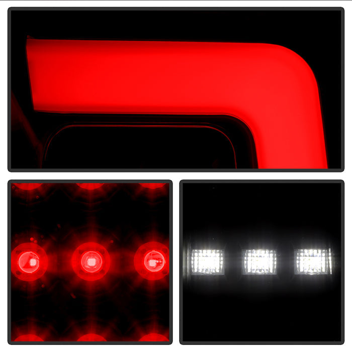 SPYDER 15-22 Chevy Colorado Red Light Bar LED Tail Lights - Black (ALT-YD-CCO15-RBLED-BK) 5089496