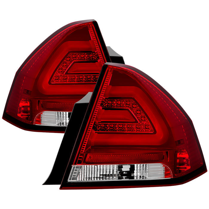 Spyder Chevy Impala 2006-2013 LED Tail Lights Red Clear ALT-YD-CHIP06-LED-RC 5076403