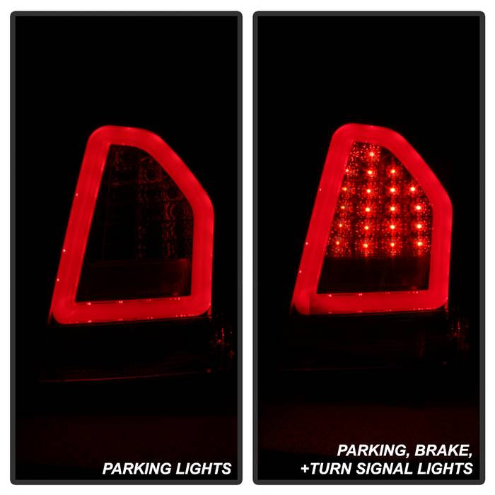 FR SPORT Spyder Chrysler 300 05-07 V2 Light Bar LED Tail Lights - Black ALT-YD-CHR305V2-LED-BK...