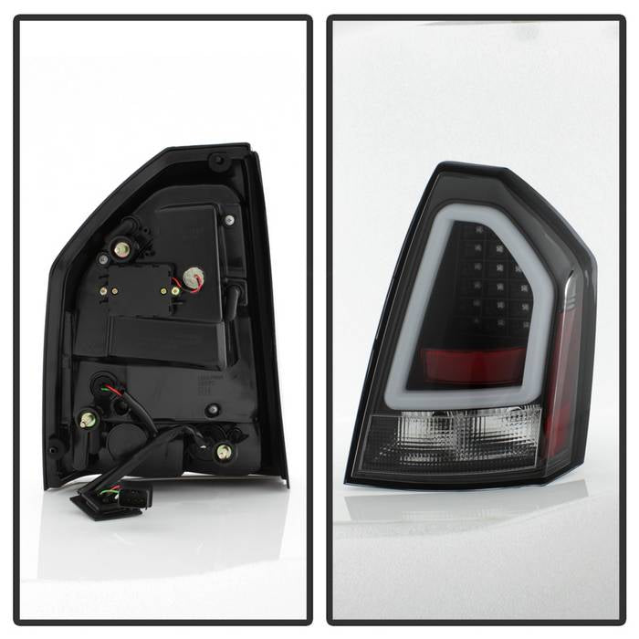 FR SPORT Spyder Chrysler 300 05-07 V2 Light Bar LED Tail Lights - Black ALT-YD-CHR305V2-LED-BK...