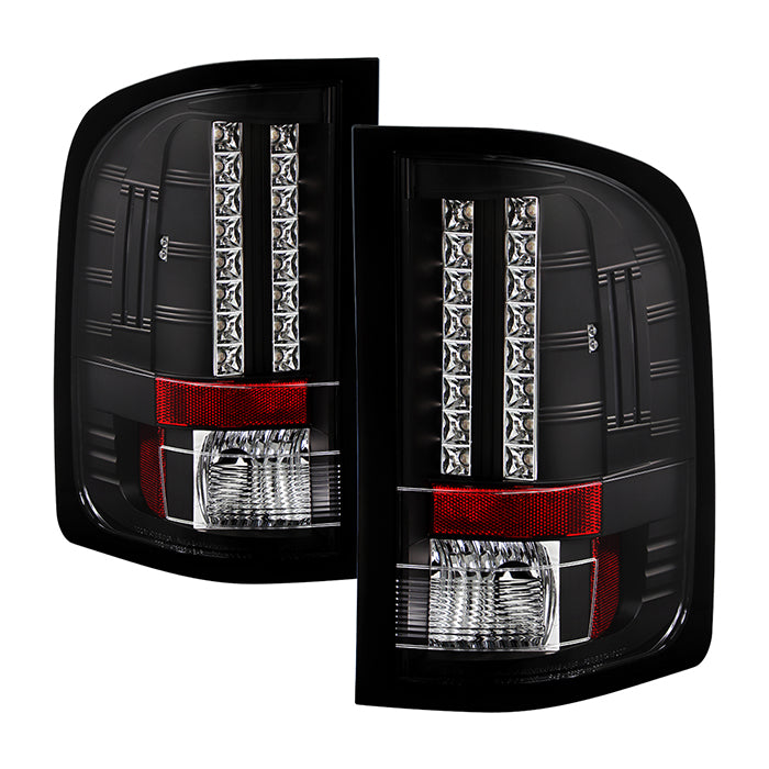 Spyder Chevy Silverado 07-13 LED Tail Lights Blk ALT-YD-CS07-LED-BK 5001771