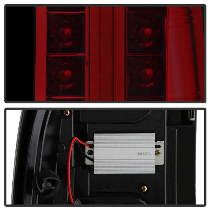 Spyder Chevy Silverado 07-13 LED Tail Lights Red Smoke ALT-YD-CS07-LED-RS 5001801