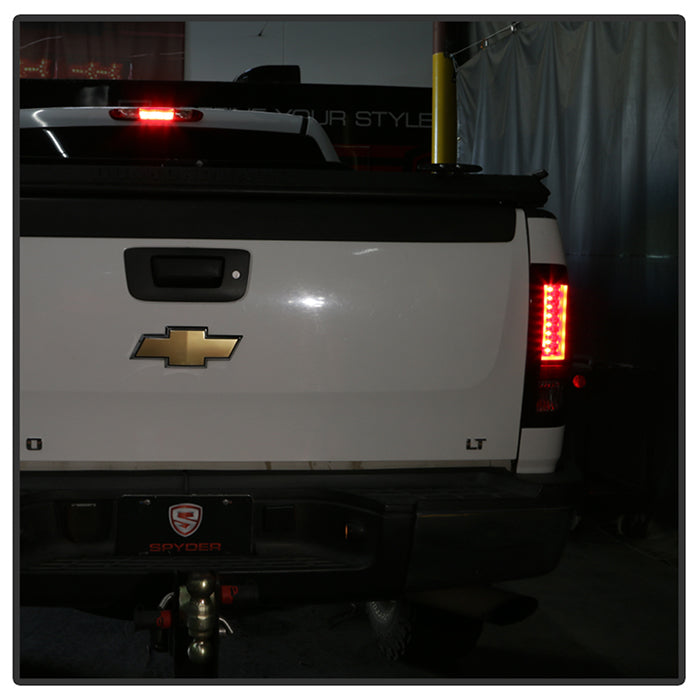 Spyder Chevy Silverado 07-13 Version 2 LED Tail Lights - Black ALT-YD-CS07V2-LED-BK 5081766