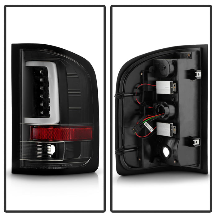 Spyder 07-13 Silverado (Will Not Work w/2010 921 Bulb) V3 LED Tail Lghts Blk ALT-YD-CS07V3-LBLED-BK 5084088