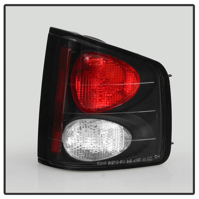 FR SPORT Spyder Chevy S10 94-04/GMC Sonoma 94-04/Isuzu Hombre 96-00 Euro Tail Lights Blk...