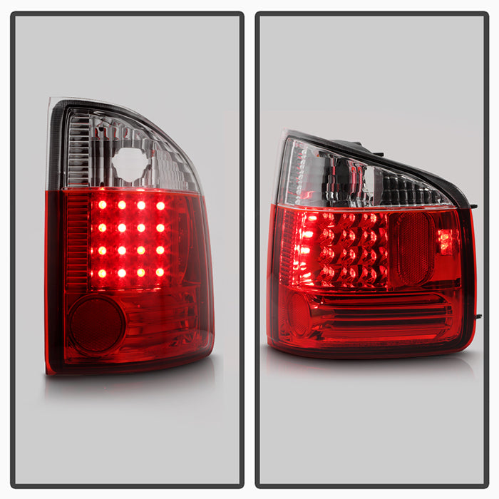 FR SPORT Spyder Chevy S10 94-04 /Isuzu Hombre 96-00 LED Tail Lights Red Clear...