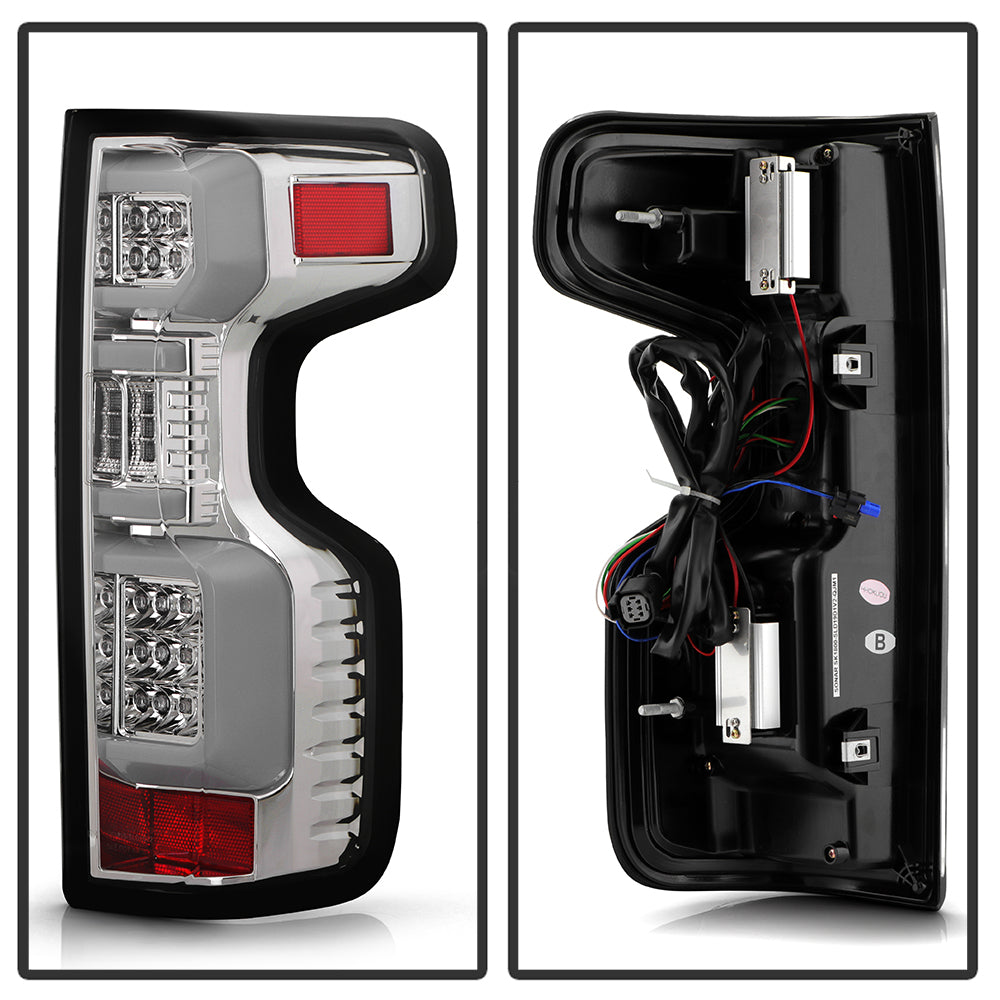 Spyder Chevy Silverado 19-20 LED Tail Light Chrome ALT-YD-CS19HAL-C 5087263
