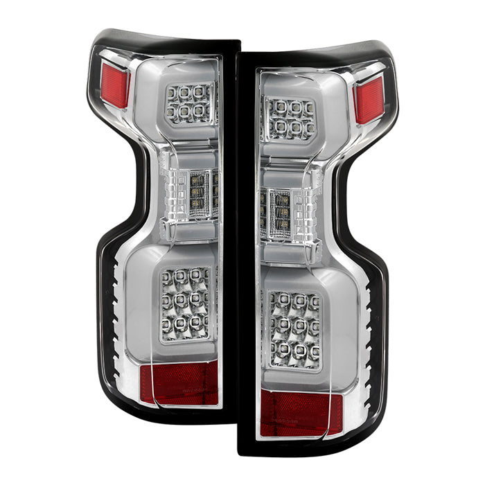 Spyder Chevy Silverado 19-20 (Do Not Fit Halogen Model) LED Tail Light - Chrome ALT-YD-CS19LED-C 5087287