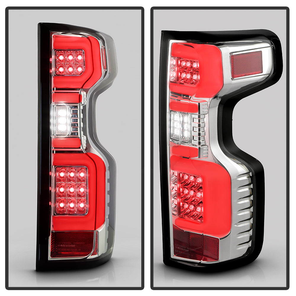 Spyder Chevy Silverado 19-20 (Do Not Fit Halogen Model) LED Tail Light - Chrome ALT-YD-CS19LED-C 5087287