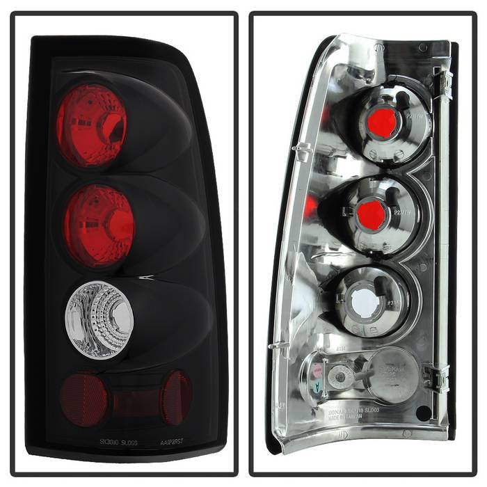 FR SPORT Spyder Chevy Silverado 1500 99-02 Euro Tail Lights G2 Version Blk ALT-YD-CS99-G2-BK...