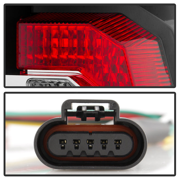 Spyder Chevy Suburban/Tahoe 07-14 V2 - Light Bar LED Tail Lights - Black ALT-YD-CSUB07V2-LED-BK 5083418