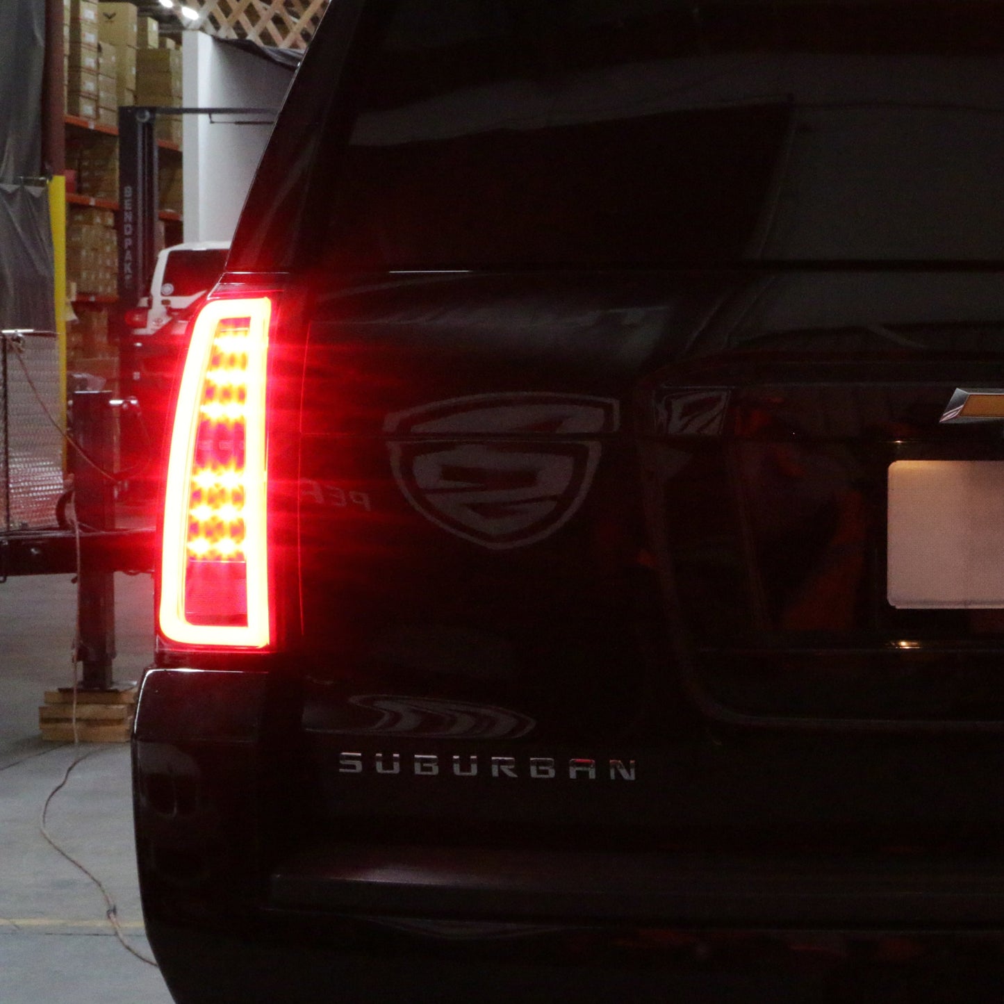 Spyder Chevy Tahoe / Suburban 15-17 Light Bar LED Tail Lights - Black (ALT-YD-CTA15-LED-BK) 5084583