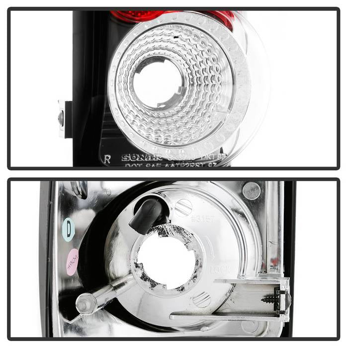Spyder Dodge Dakota 97-04 Euro Style Tail Lights Black ALT-YD-DDAK97-BK 5002327
