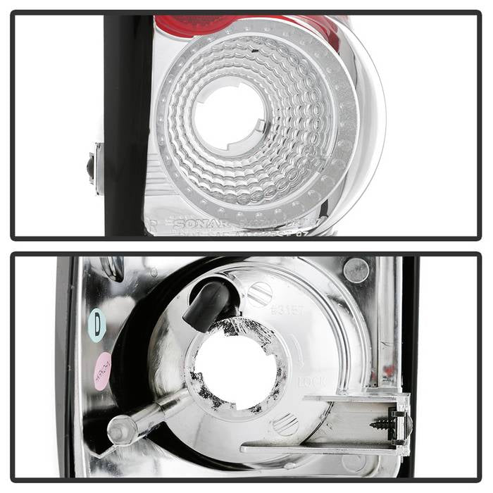 Spyder Dodge Dakota 97-04 Euro Style Tail Lights Chrome ALT-YD-DDAK97-C 5002334