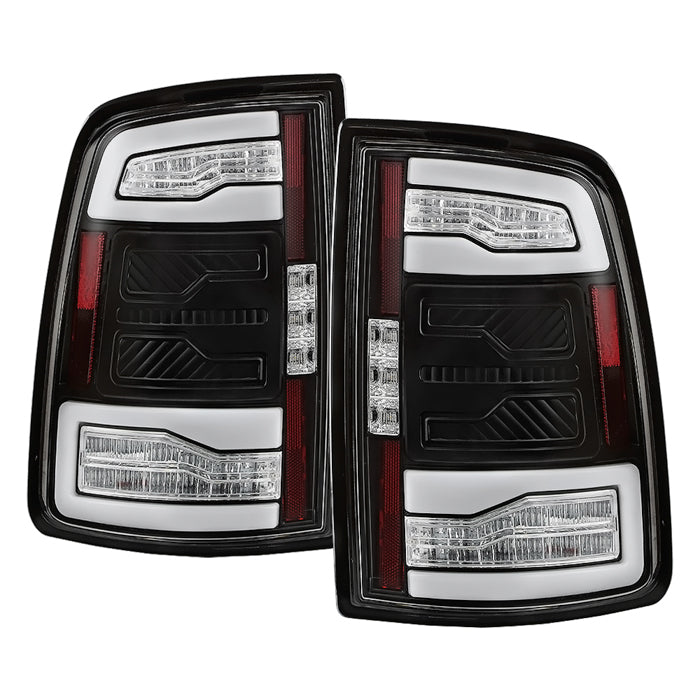 SPYDER 19-24 Dodge Ram 2500/3500 HD LED Tail Lights - Black (ALT-YD-DR19HDLEDAP-GRSEQ-BK) 5089410