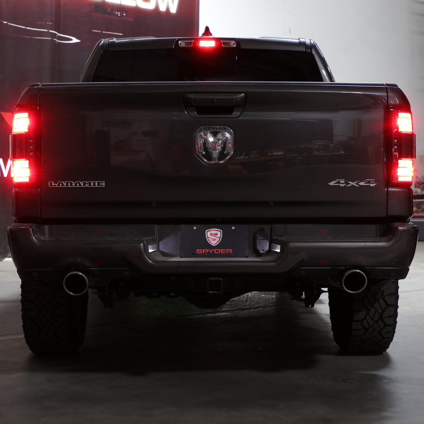 SPYDER Dodge RAM 1500 19-21 Factory LED Model LED Tail Lights - Red Clear ALT-YD-DR19LED-SEQ-BK 5088505