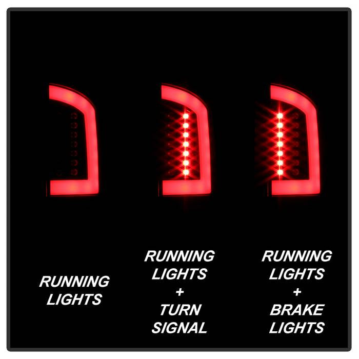 Spyder 07-09 Dodge Ram 2500/3500 V3 Light Bar LED Tail Lights - Black (ALT-YD-DRAM06V3-LBLED-BK) 5084262
