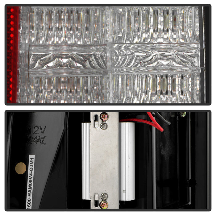 SPYDER 09-18 Dodge Ram Red Light Bar LED Tail Lights - Black (ALT-YD-DRAM09V2-RBLED-Bk) 5089472