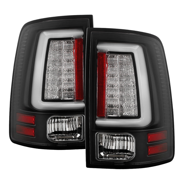 Spyder Dodge Ram 2013-2014 Light Bar LED Tail Lights - Black ALT-YD-DRAM13V2-LED-BK 5084057