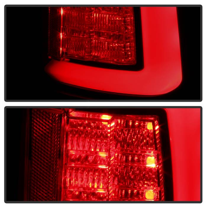 Spyder 13-14 Dodge Ram 1500 Light Bar LED Tail Lights - Black Smoke ALT-YD-DRAM13V2-LED-BSM 5084064