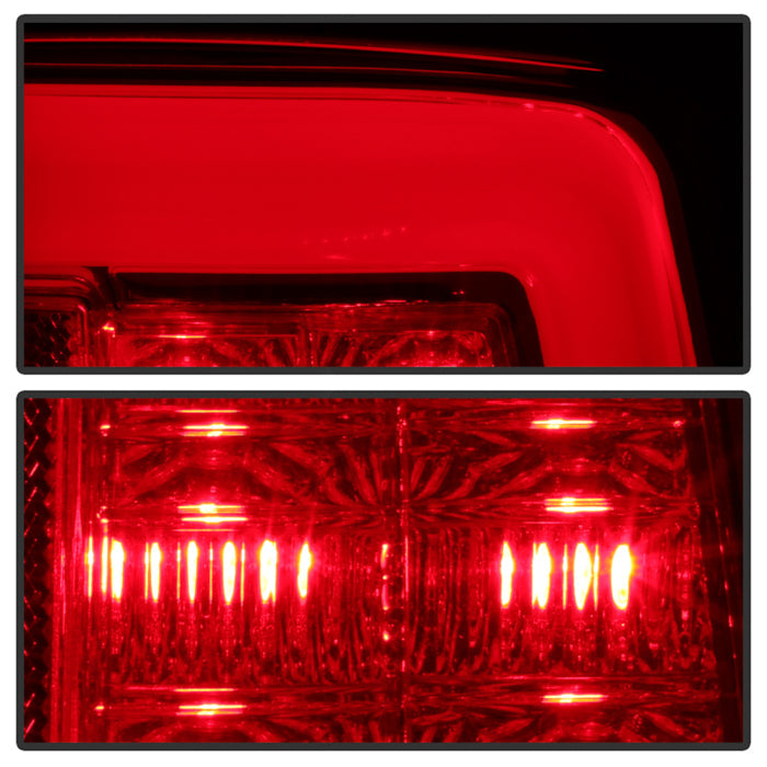 Spyder 13-14 Dodge Ram 1500 LED Tail Lights - Red Clear ALT-YD-DRAM13V2-LED-RC 5084071