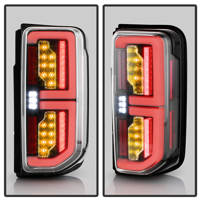 SPYDER 21-23 Ford Bronco (Factory LED Model Only) LED Tail Lights - Black (ALT-YD-FB21LED-LED-BK) 5088765