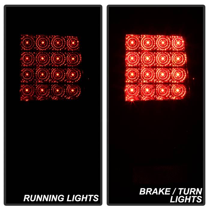 Spyder Ford Explorer 4Dr (Except Sport Trac)02-05 LED Tail Lights Black ALT-YD-FEXP02-LED-BK 5002952