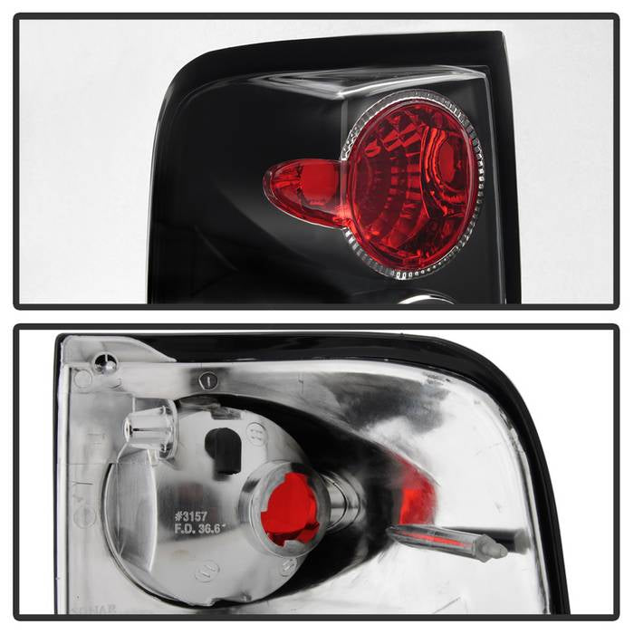 Spyder Ford F150 side 04-08 (Not Fit Heritage & SVT)Euro Tail Lights Blk ALT-YD-FF15004-BK 5003195
