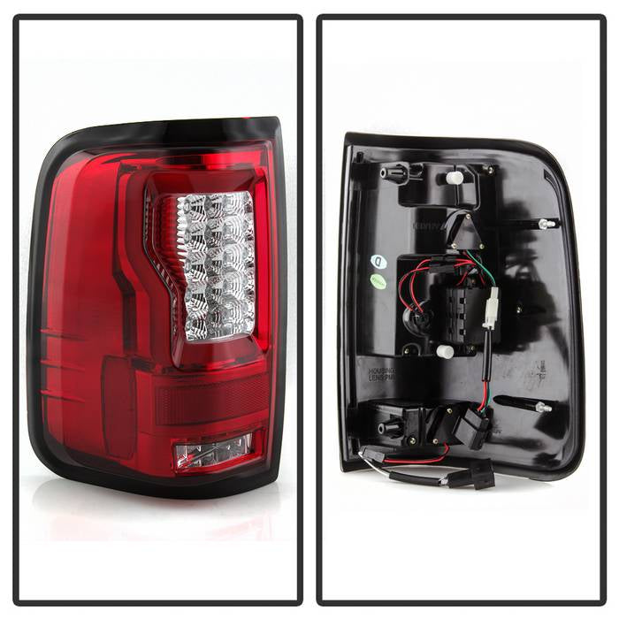 Spyder Ford F150 04-08 Styleside Tail Light V2 - LED - Red Clear ALT-YD-FF15004V2-LBLED-RC 5084194