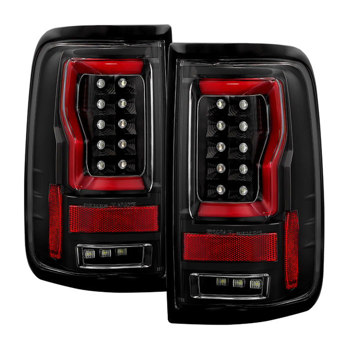 SPYDER 04-08 Ford F150 Styleside Version 2 LED Tail Lights - Black (ALT-YD-FF15004V2-RBLED-BK) 5089489